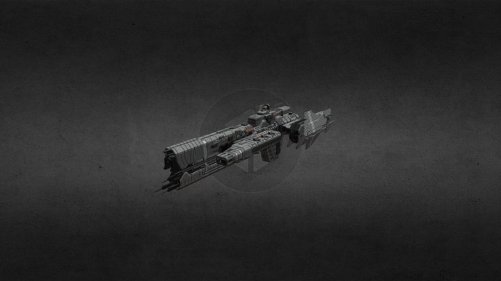 UNSC Paris Class Frigate 3D Model