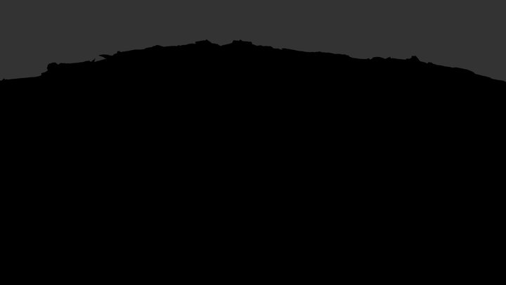 Dun Chonchuir Simplified 3d Mesh 3D Model