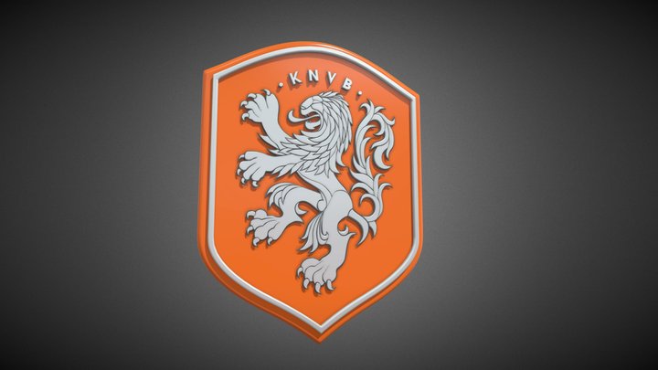 Dutch National Football Team Emblem 3D Model