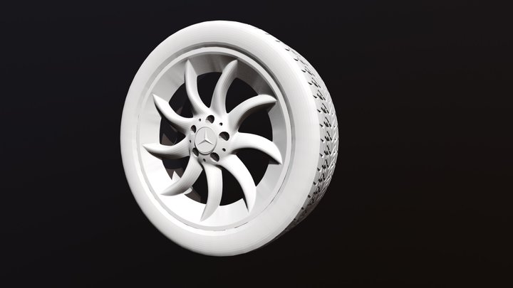 Modifier Exercise - Modeling A Wheel 3D Model