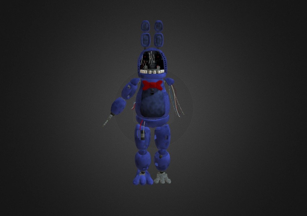 Withered Bonnie Fnaf 2 Old Download Free 3d Model By Dshaynie