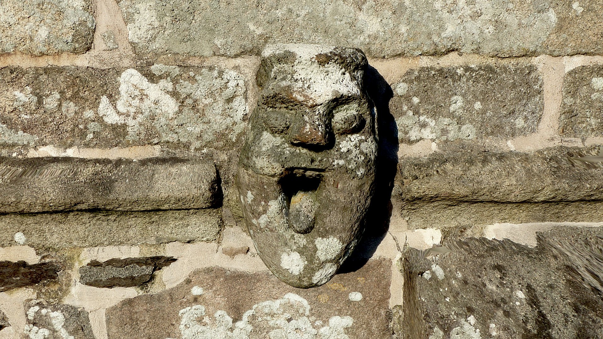 Grotesque Head, St Peter's Church, Ugborough - 3d Model By Kenneth 