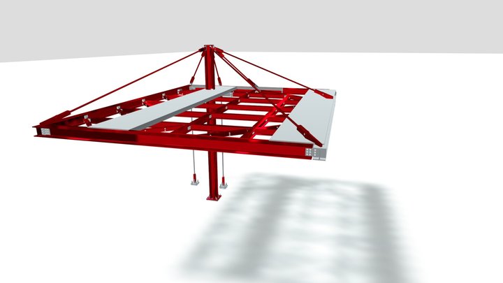 Urban Steel Canopy 3D Model