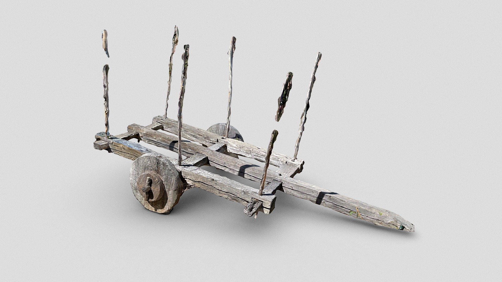 Old wooden cart, San Luis Obispo
