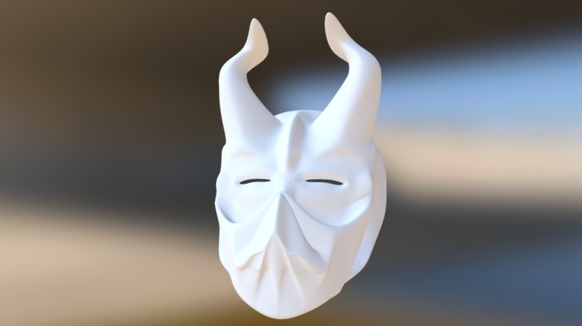 Ronin Oni Mask - Download Free 3D model by madhatmodder [9b55e52 ...