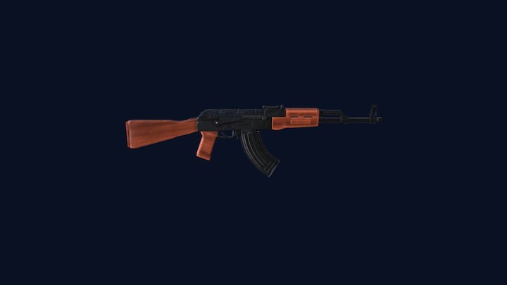AK-47 re-Texture 3D Model