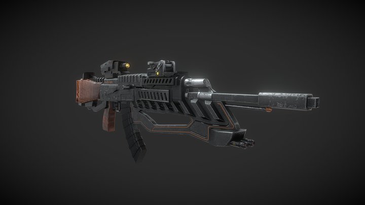 AK47-AdvancedTactical 3D Model