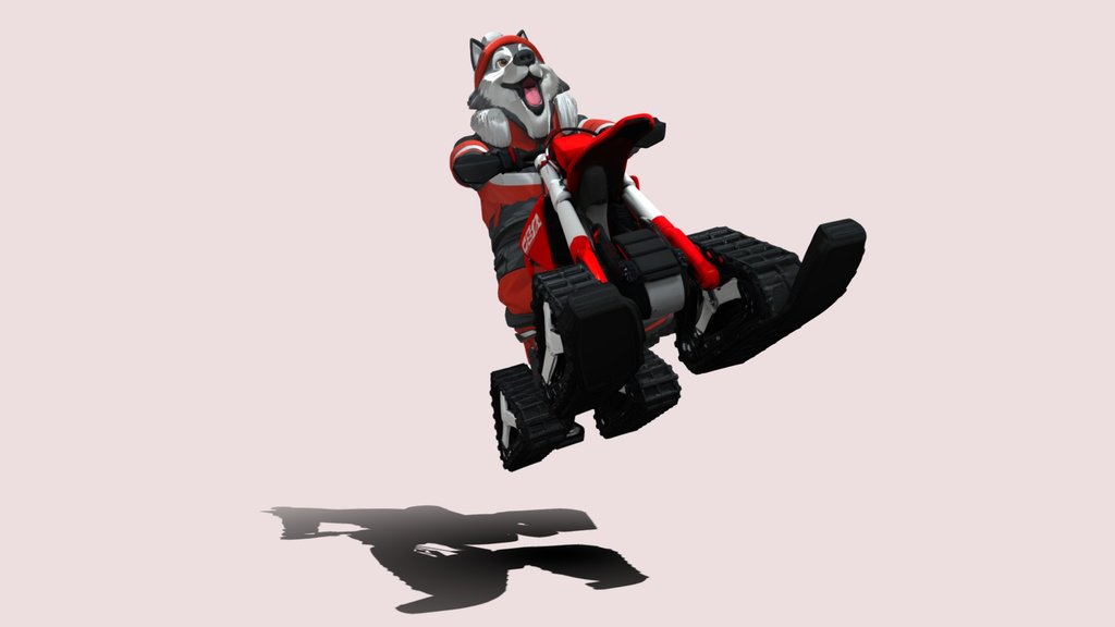 Wolf On MC450 Snow