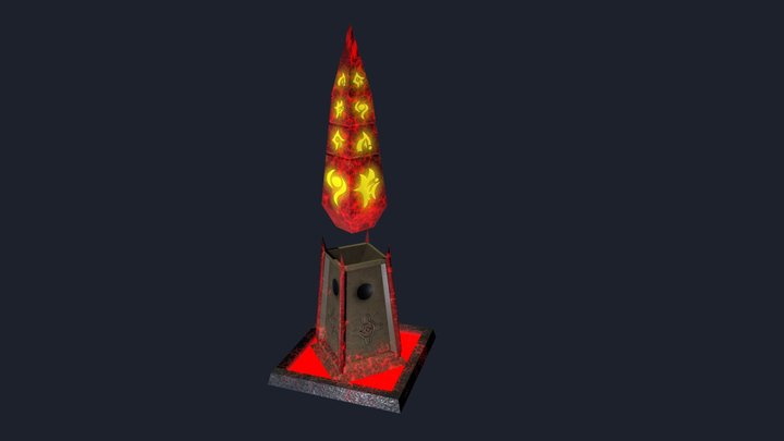 Blood Obelisk (Hand that Feeds) 3D Model