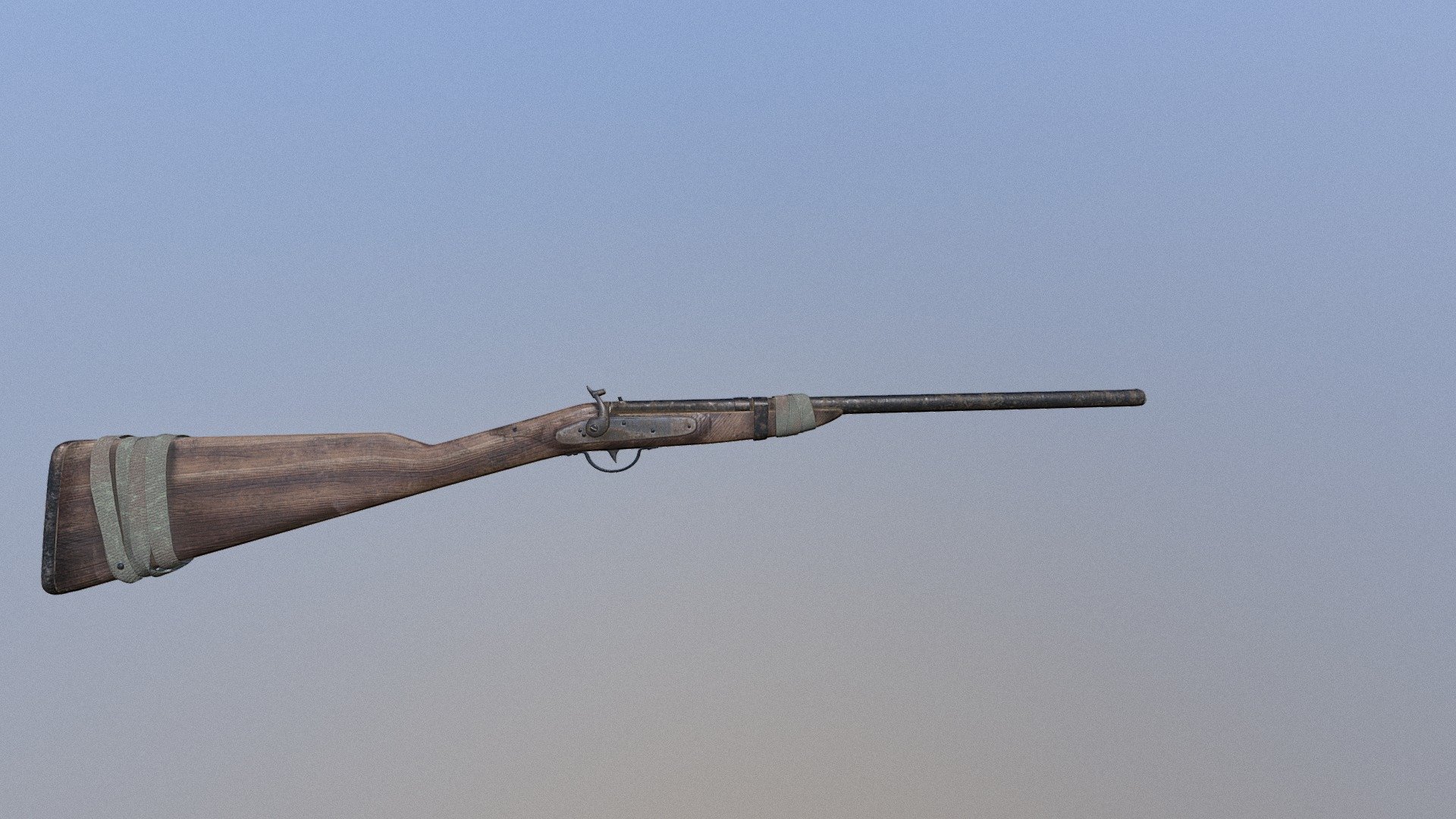 Muzzle loader antique rifle