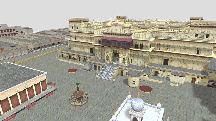 Kanak Bhawan Sita Temple 3D Model