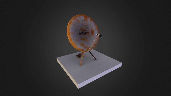 dish satellite tv 3D Model