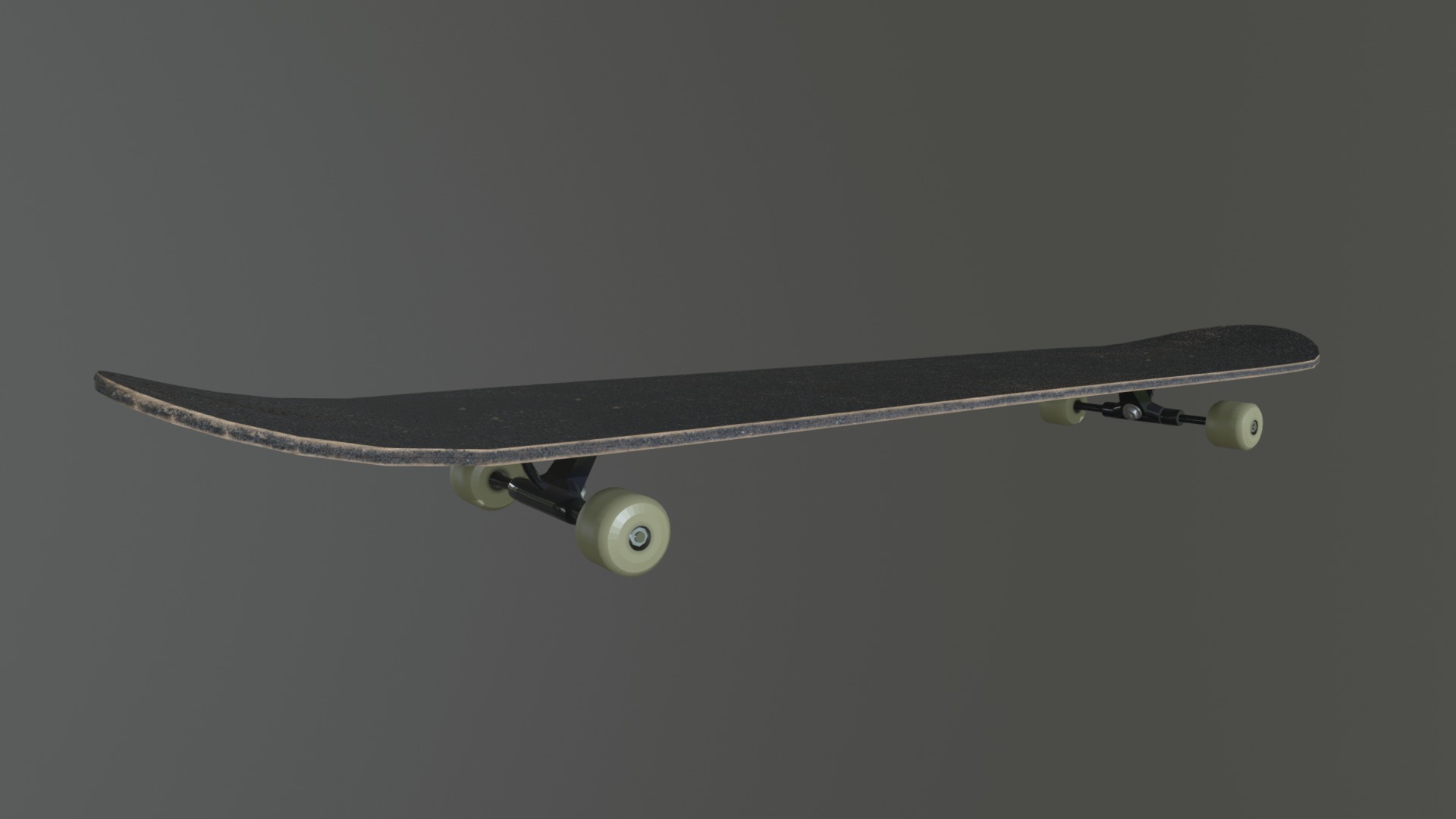 3D model Classic skateboard - This is a 3D model of the Classic skateboard. The 3D model is about a skateboard with wheels.