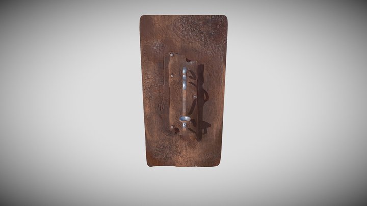 Wooden Rustic Candelabra/Candle Holder 3D Model