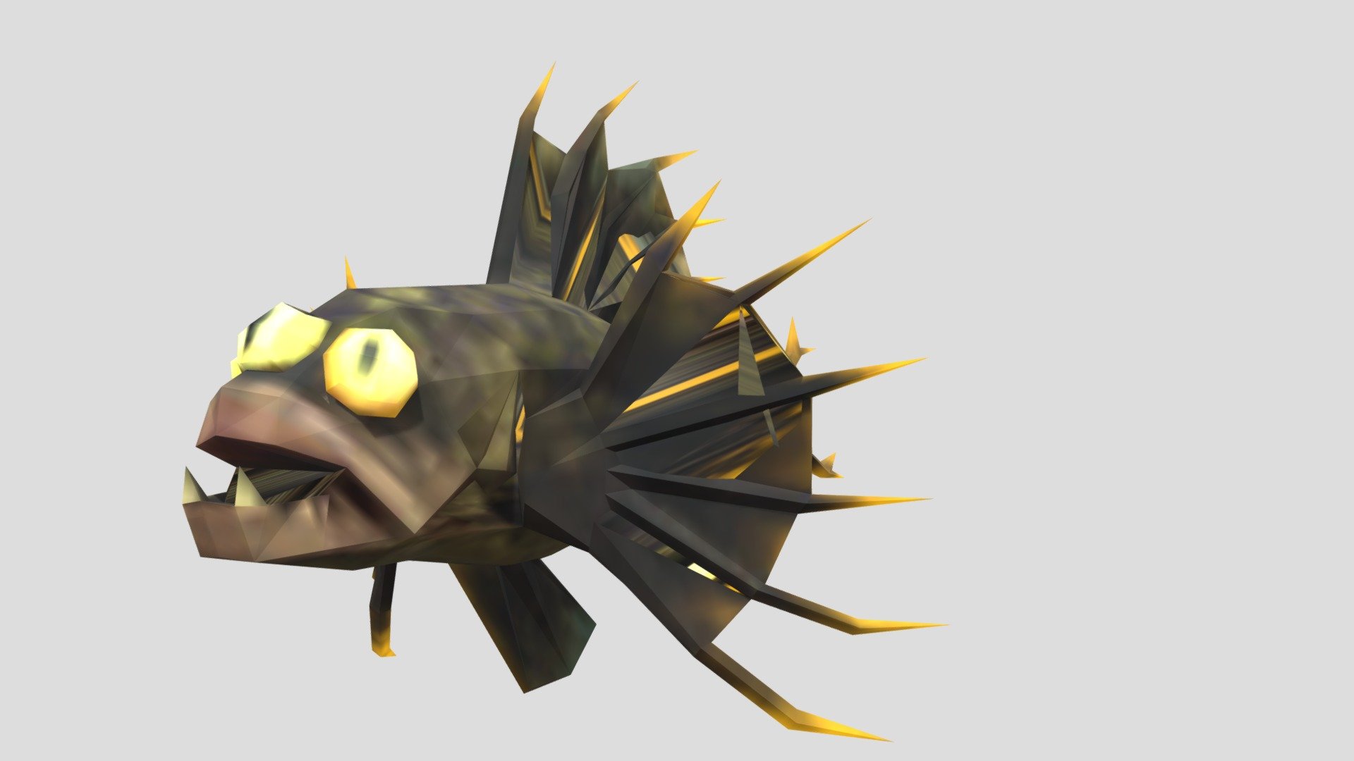 animal company - Fish triclops {LOD Problem} - Download Free 3D model ...