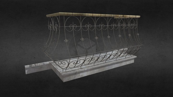 Balcony Art Nouveau La Paz 3D Model