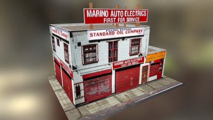 Marino Auto Electrics Paper Model 3D Model