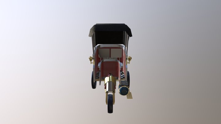 Taxi Steampunk 3D Model