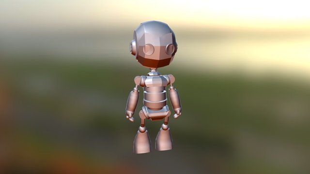 Chibi Robot 3D Model