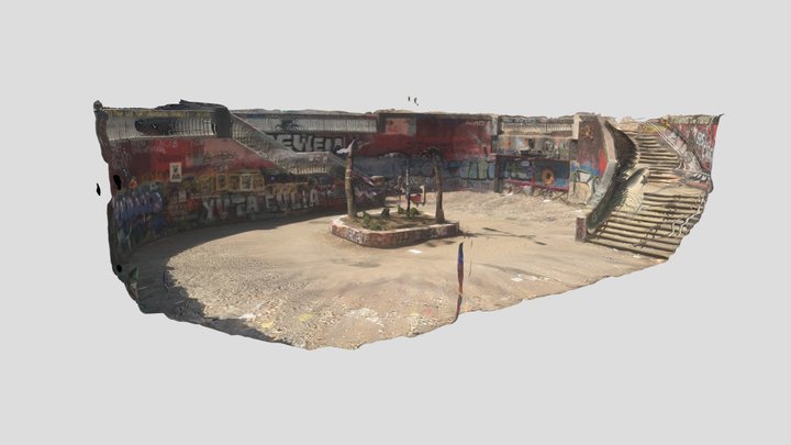 Entrada Metro Baquedano 25 Enero 3D Model