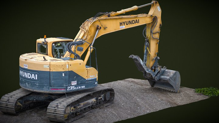 Hyundai R 235 LCR-9 A Excavator – Modelo 3D gratuito STL