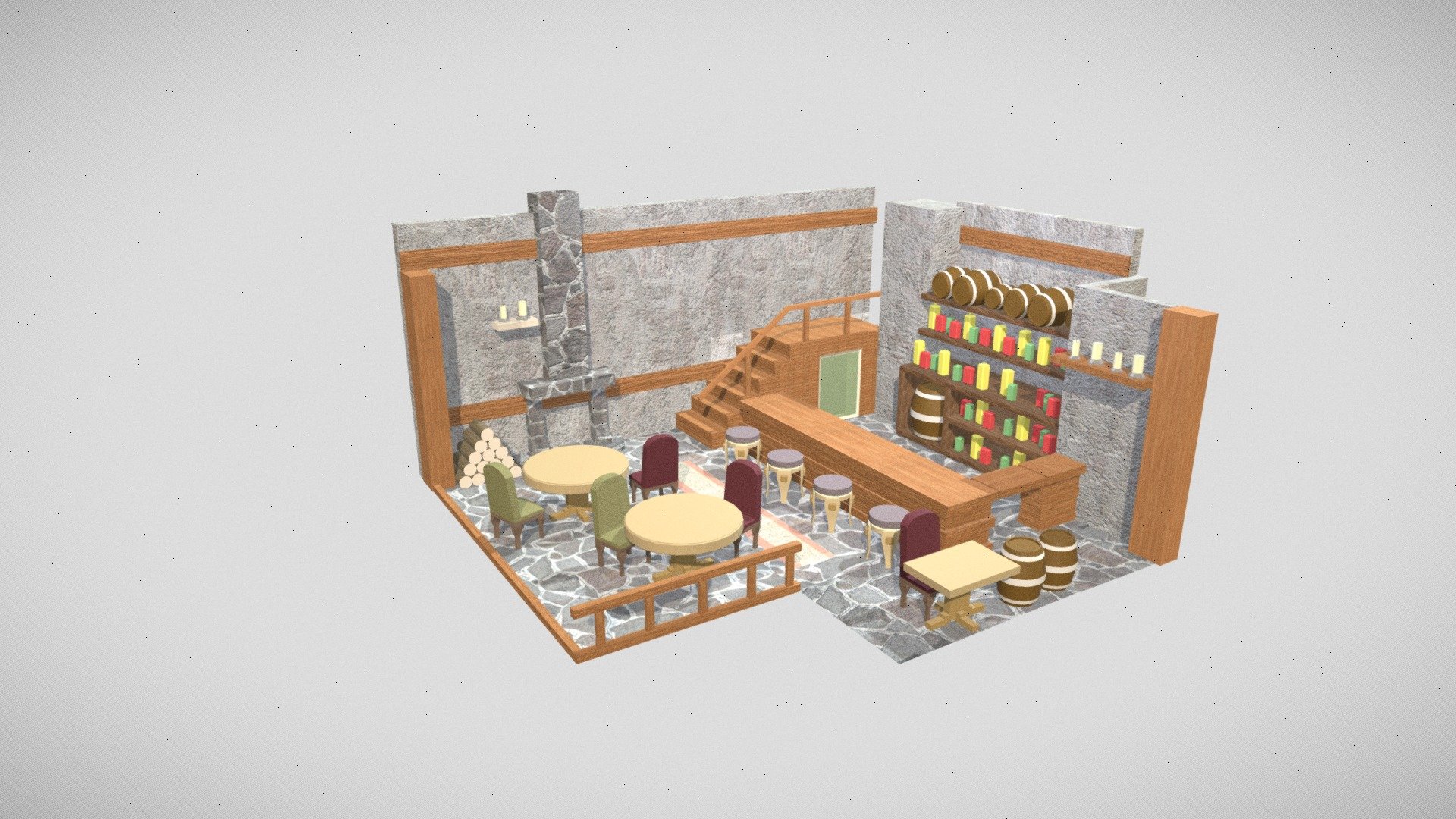 Tavern - 3D model by clionachua [9b5f502] - Sketchfab