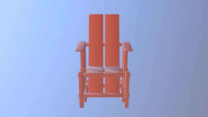 Fbx Garden Chair Build V02-3 3D Model