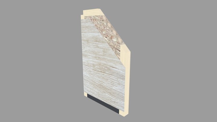 kapı kesit 3D Model