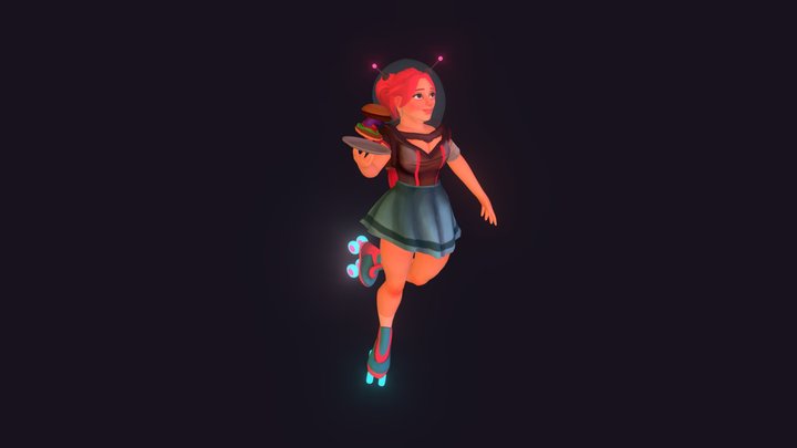 Space Waitress 3D Model
