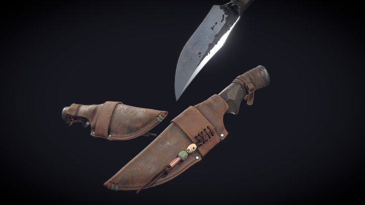 Hunter's Knife 3D Model