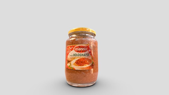 Dirty Sauce Bottle 3D Model