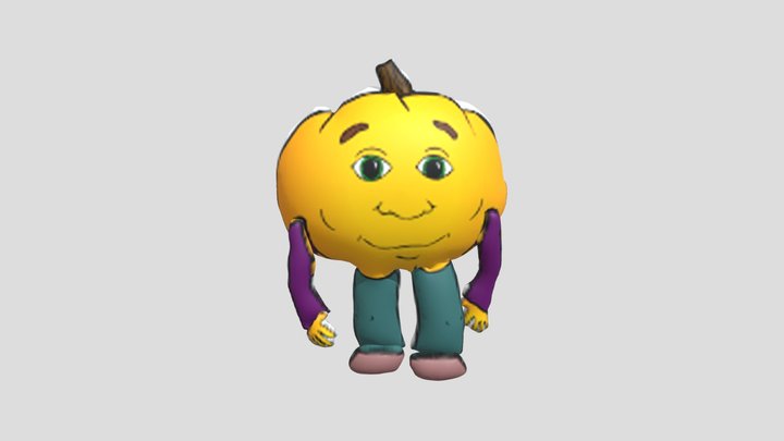 Hungry Pumpkin 3D Model