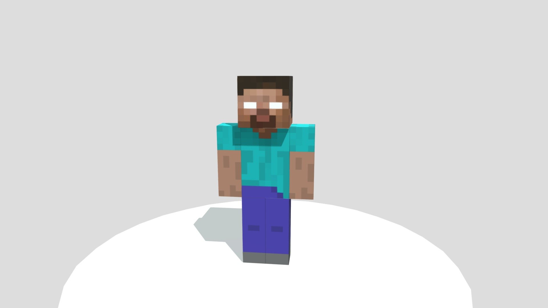 Herobrine 3D Minecraft Skin