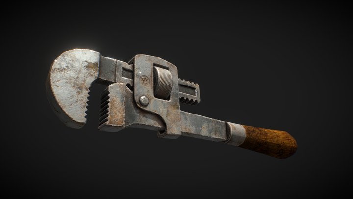 Iron Wrench Hudson Forge Co 3D Model