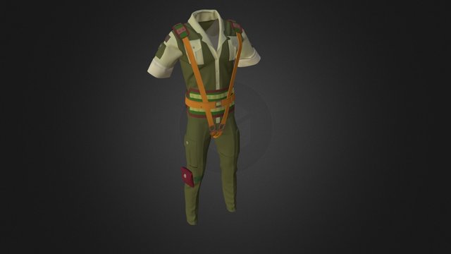 22 PILOT UNIFORM 3D Model