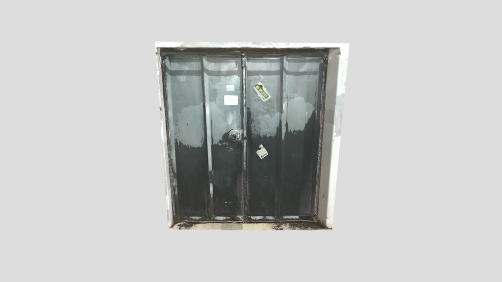 Industrial Elevator Doors 3d Scanned