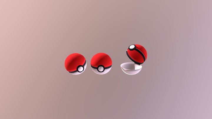 Poke Ball Masters Version 3D Model