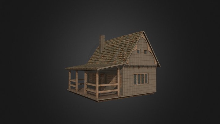 01 Medieval House High Poly 3D Model