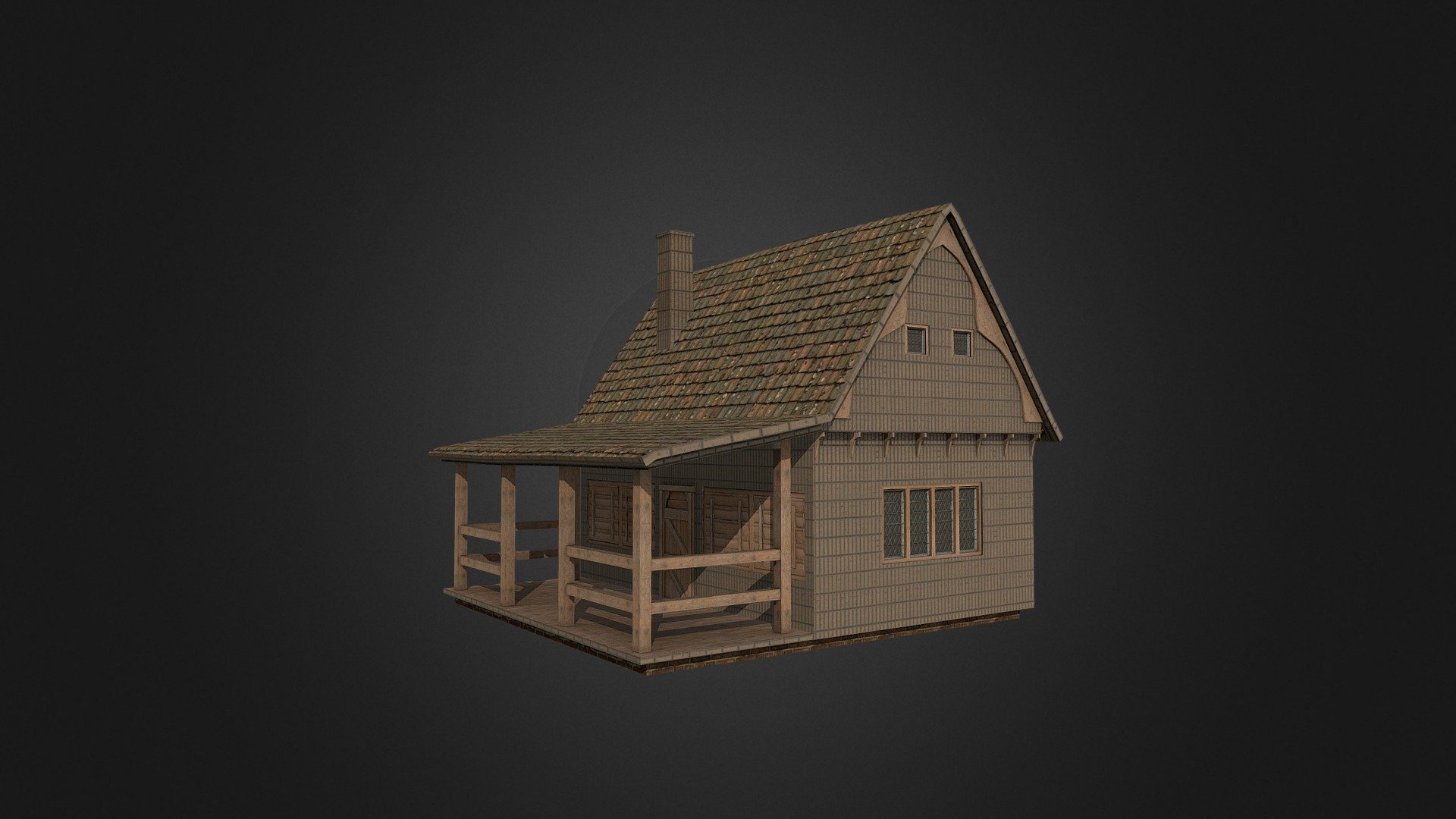 01 Medieval House High Poly