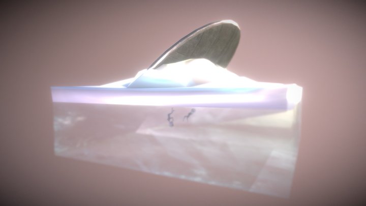Ice Land Baked 3D Model