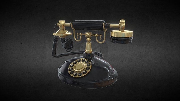 Vintigephone black 3D Model
