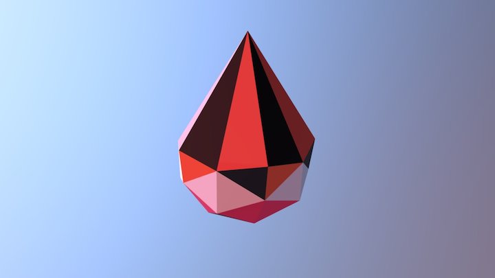 3D Teardrop Dodeca 3D Model