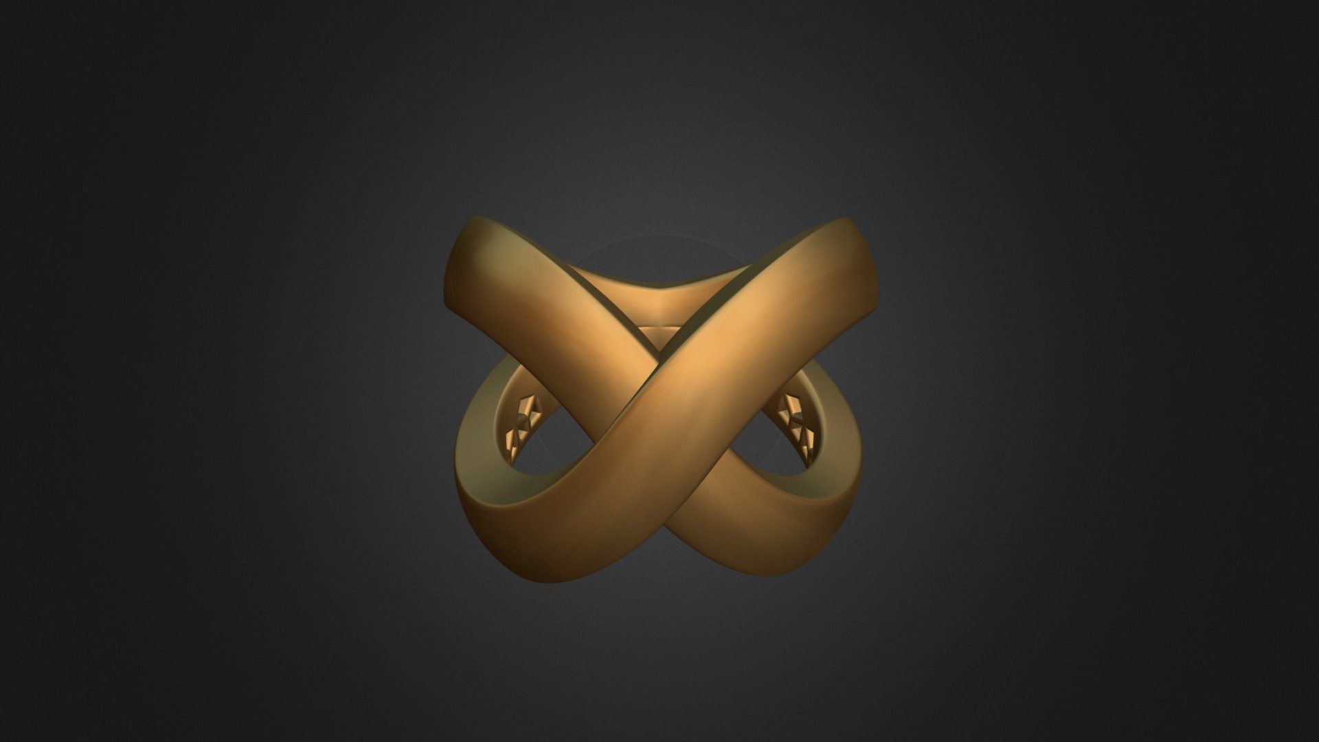 X gold ring - Buy Royalty Free 3D model by m.h.jewellerydesigner ...