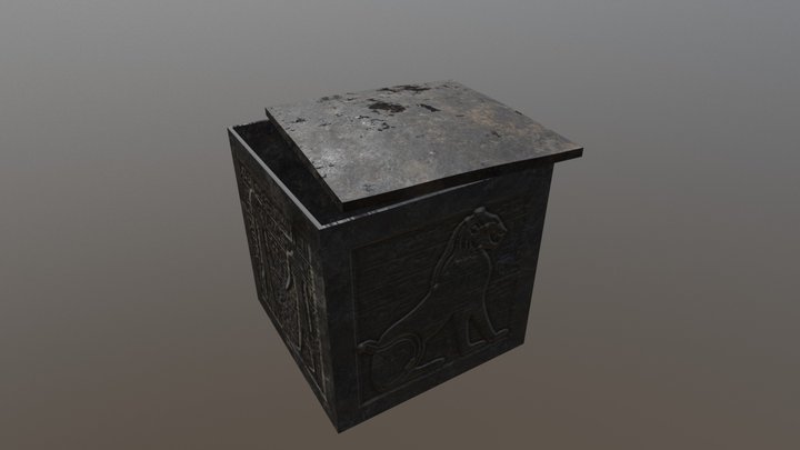 Egyptian Crate 3D Model