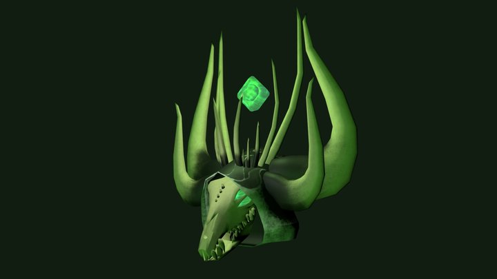 Demonic Priest Goat Mask 3D Model