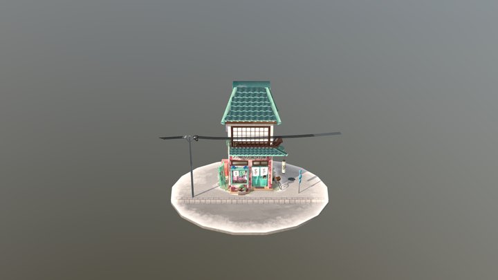 Japanese Tea Shop 3D Model