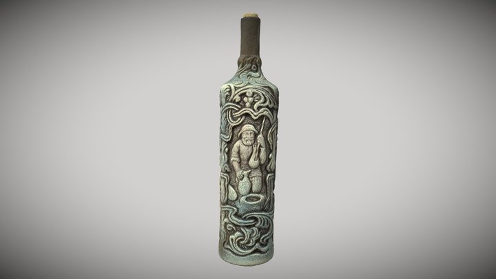 Vine bottle 3D Model