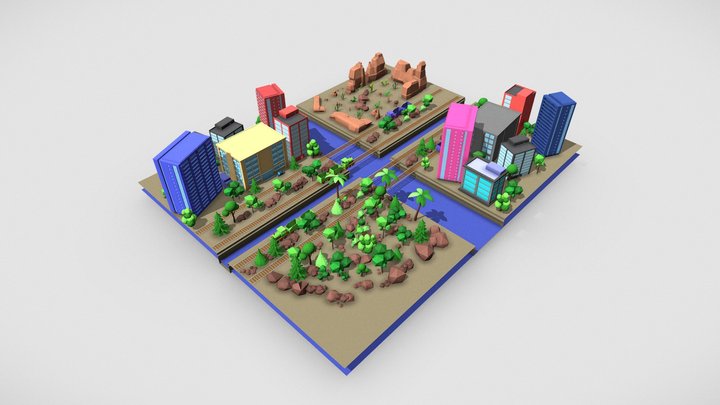 Lowpoloy Environment 3D Model