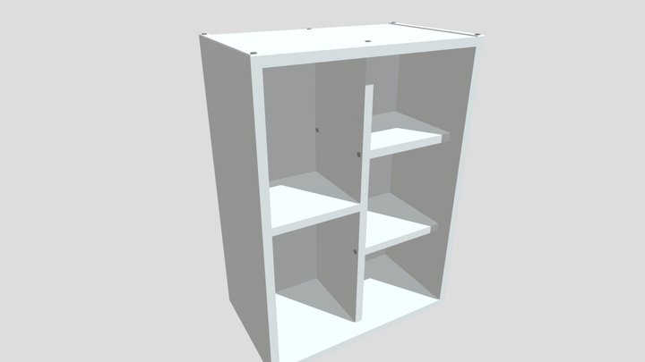5 Compartment Shelf 3D Model
