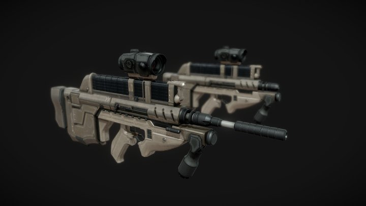 ALPHA 02 - SCIFI GUN – Free 3D Model STL